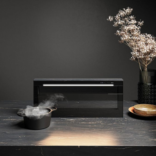 Вытяжка FALMEC LEVEL INVISIBLE VETRO NERO (вытяжка в столешницу, панелируемая)