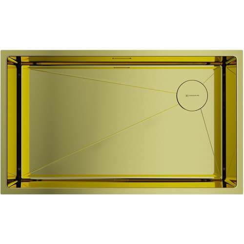 Мойка Omoikiri Taki 74-U/IF-LG Side нерж.сталь/светлое золото