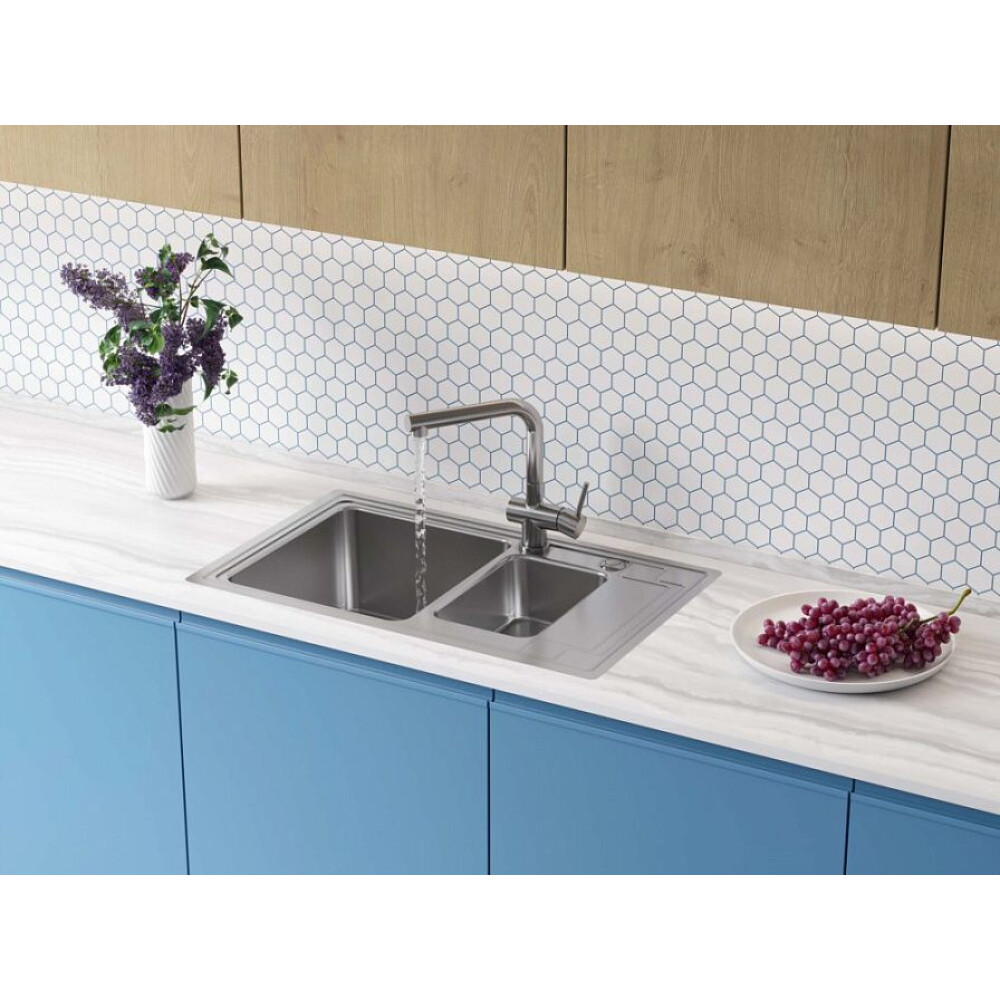 Кухонная мойка OMOIKIRI Mizu 78-2-IN нерж. сталь/нержавеющая сталь (арт. 4973731)