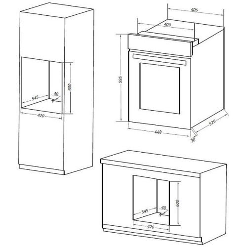Духовой шкаф Maunfeld EOEM516BG