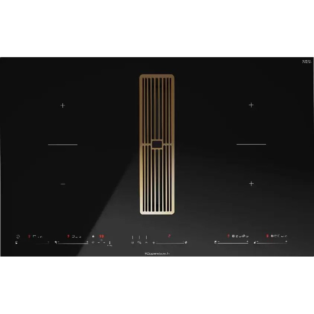 Индукционная стеклокерамич. панель Kuppersbusch KMI 8590.0 SR Silver Chrome