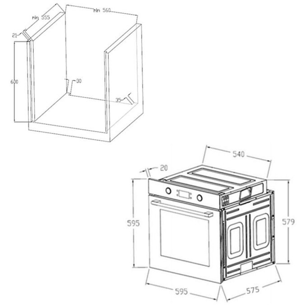 Электрический духовой шкаф Maunfeld AEOH.749B2