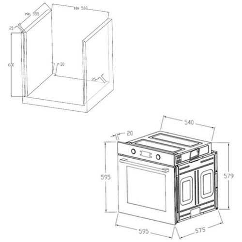 Электрический духовой шкаф Maunfeld AEOH.749B2