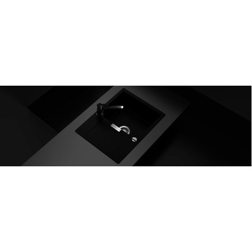 Мойка SCHOCK Manhattan 45 D Cristalite корз.клапан 690x510 неро