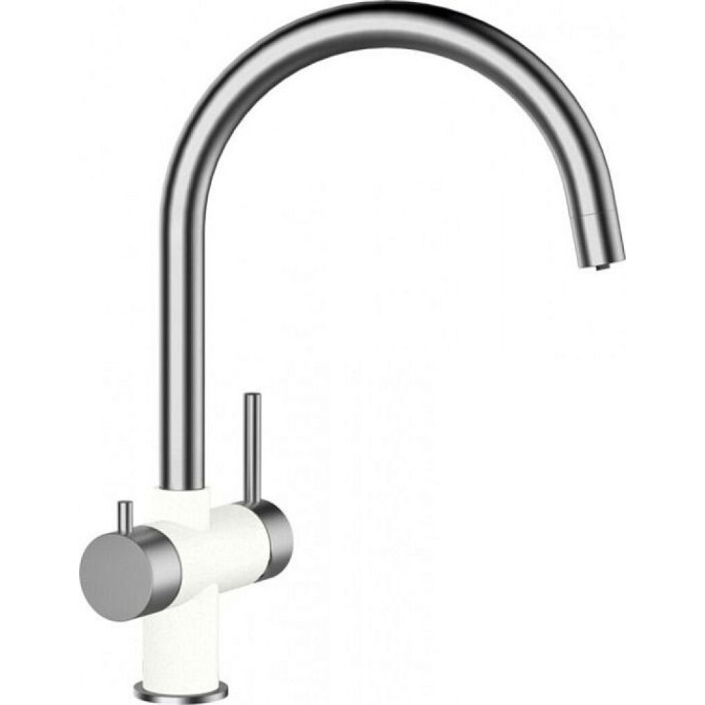 Смеситель SCHOCK Ares, Cristalite сталь/альпина