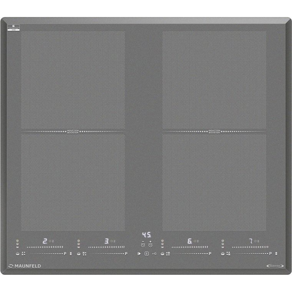 Индукционная стеклокерамич. панель MAUNFELD CVI594SF2LGR Inverter