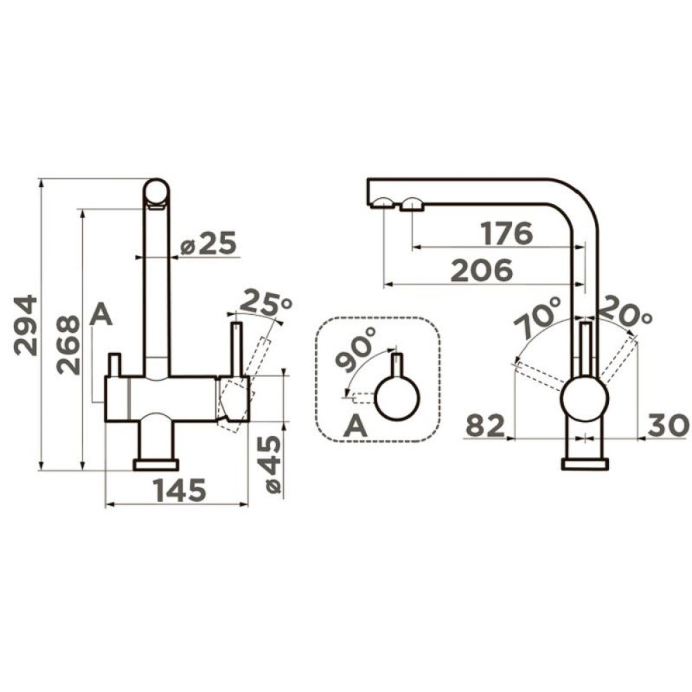 Смеситель Omoikiri Nagano-TO латунь/Toscana