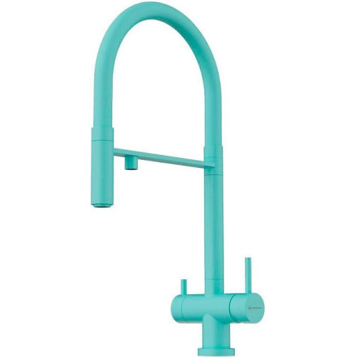 Смеситель Omoikiri Kanto-AZ латунь/Azur blue