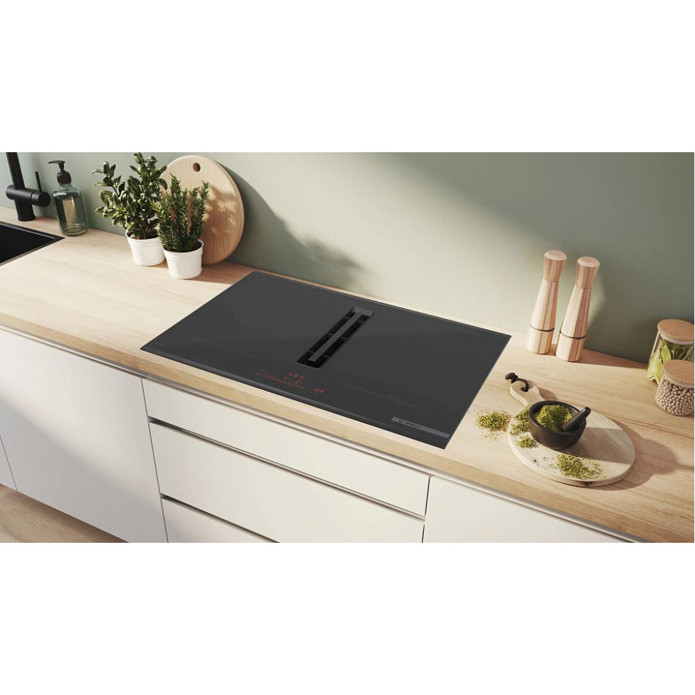 Индукционная стеклокерамич. панель с вытяжкой Bosch PVQ890H26E
