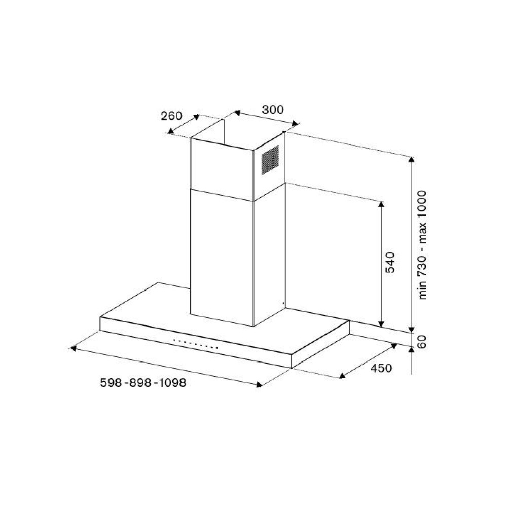 Вытяжка Bertazzoni KT60P1XV