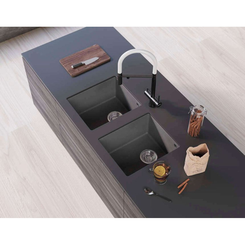 Кухонная мойка OMOIKIRI Bosen 38-U-BL(арт.4993157)