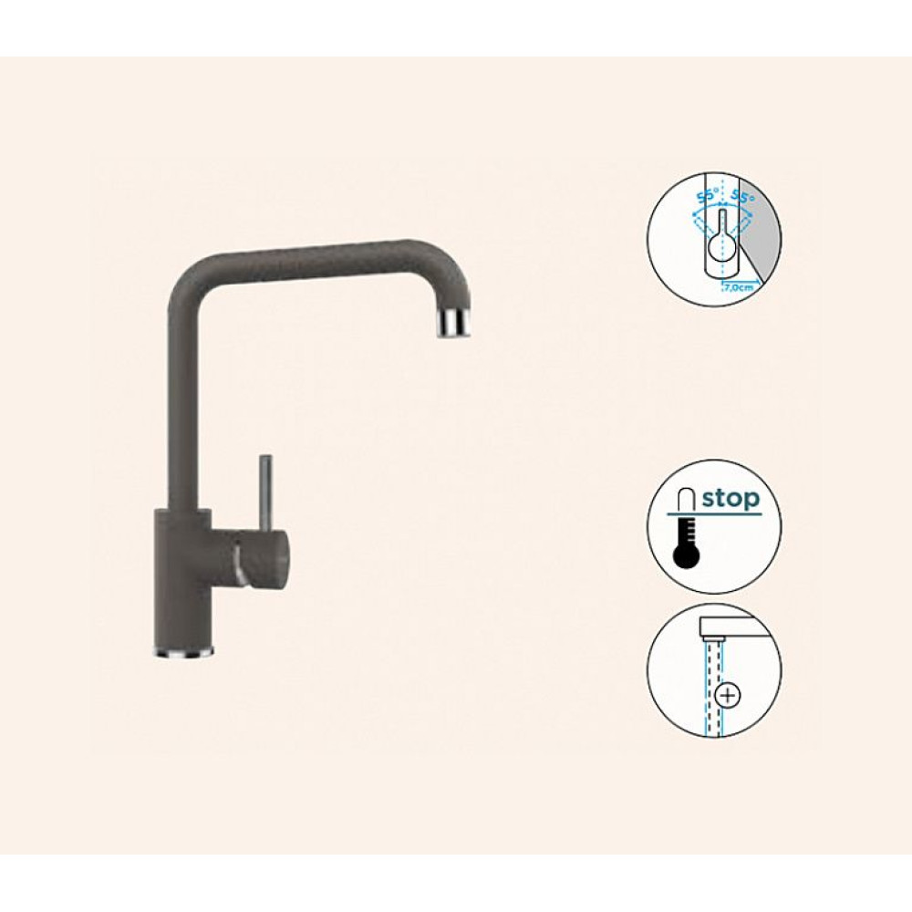 Смеситель SCHOCK Fonos, Cristalite баварский камень