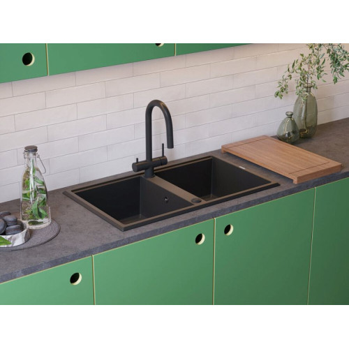 Мойка Omoikiri Tedori 86-2-SA Tetogranit/бежевый