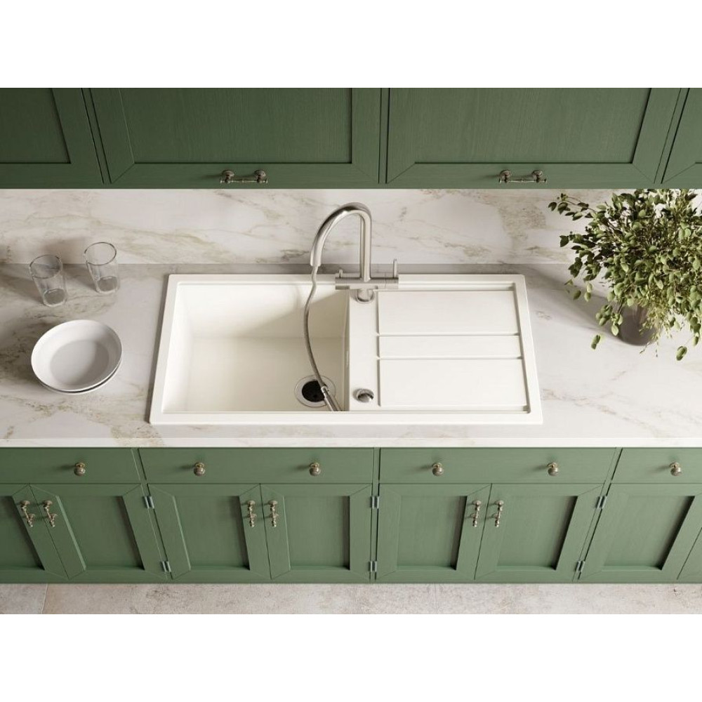 Мойка Omoikiri Kitagawa 100-WH Artceramic/белый(арт.4993787)