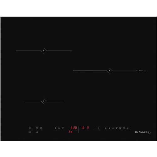 Индукционная стеклокерамич. панель De Dietrich DPI4301BP