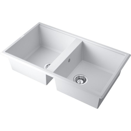 Мойка Omoikiri Tedori 86-2-WH Tetogranit/белый