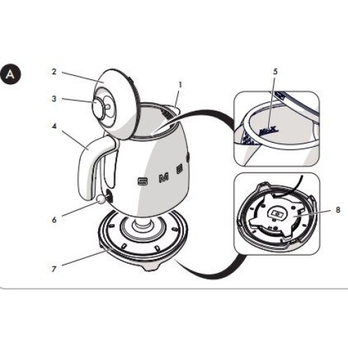 Чайник Smeg KLF05RDEU