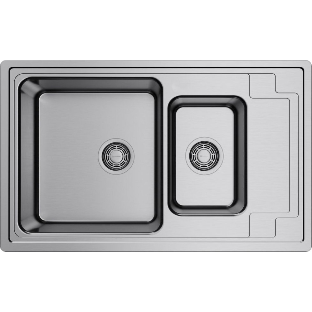 Кухонная мойка OMOIKIRI Mizu 78-2-IN нерж. сталь/нержавеющая сталь (арт. 4973731)