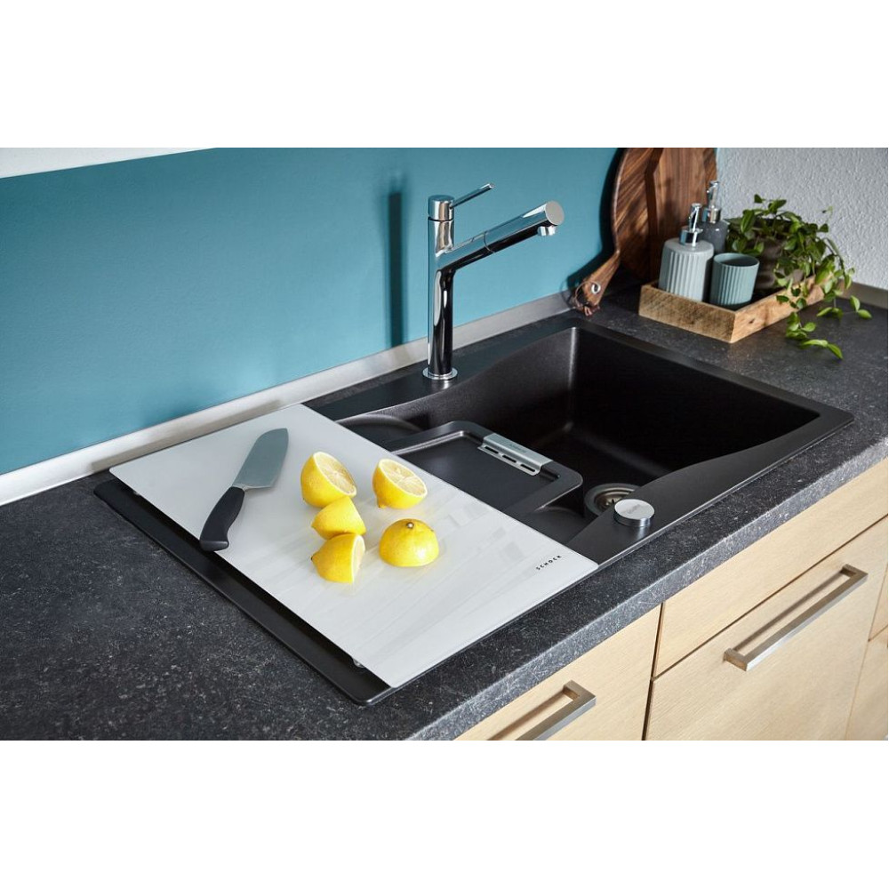 Мойка SCHOCK Waterfall 45D (D-100) Cristadur 860х500 поларис