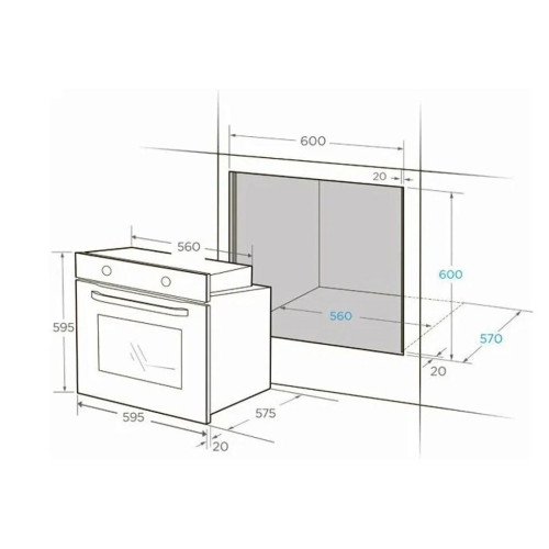Духовой шкаф Midea MO67003GB