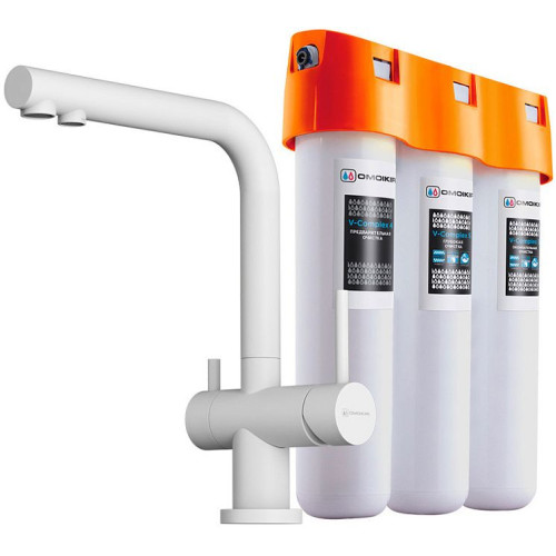 Комплект Omoikiri Nagano-WH-P + Pure drop Lite (арт.4054.8028P)