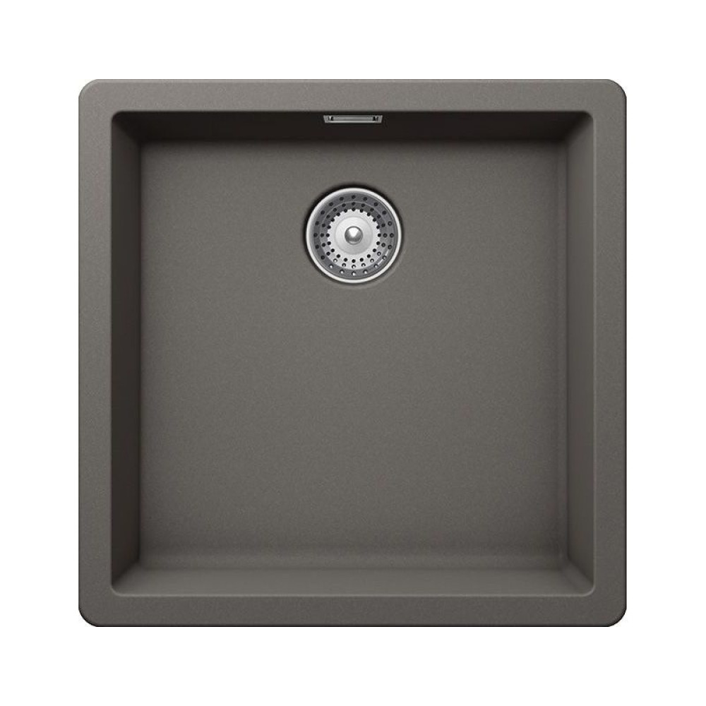 Мойка SCHOCK Greenwich 50 Cristadur 456х456 (подстольный монтаж) серебристый камень