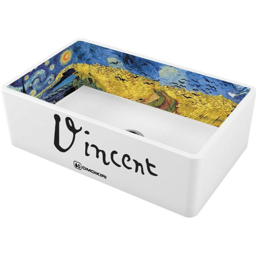 Кухонная мойка OMOIKIRI Mikura 76-Vangogh Natceramic/white (арт.4993024)