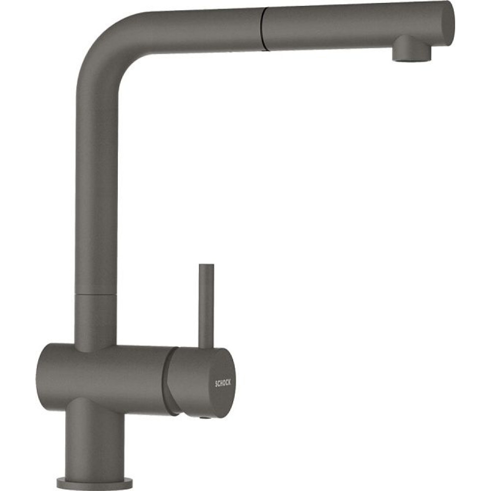 Смеситель SCHOCK Epos-D full color, Cristadur, выдвижной излив серебристый камень