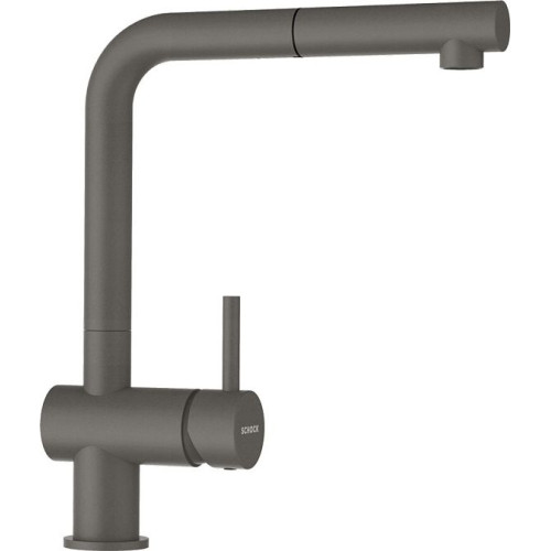 Смеситель SCHOCK Epos-D full color, Cristadur, выдвижной излив серебристый камень