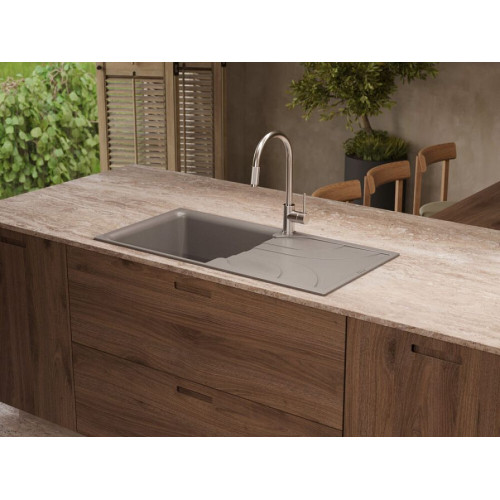 Мойка Omoikiri Yasugata 100-WH Tetogranit/белый