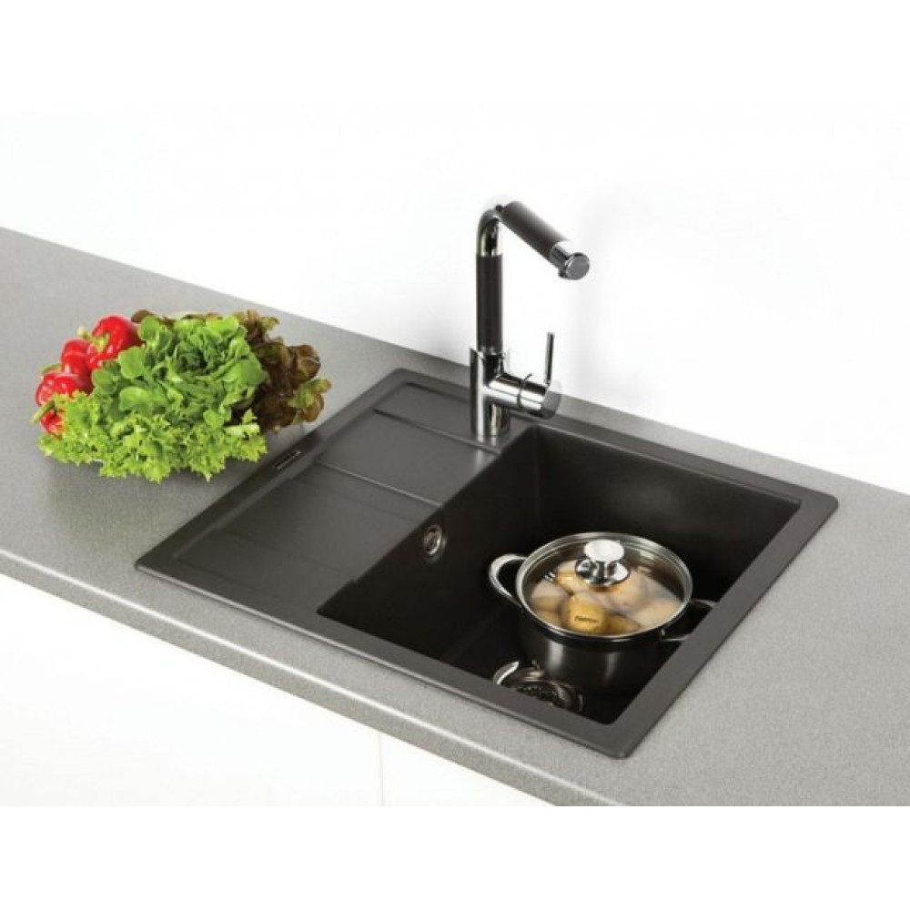 Мойка SCHOCK Optima 45D Cristalite 580х500 альпина