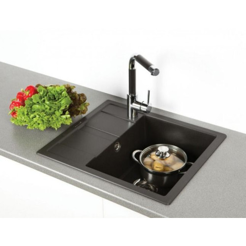 Мойка SCHOCK Optima 45D Cristalite 580х500 альпина