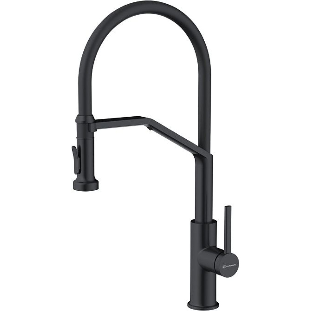 Смеситель Omoikiri Makkari 2 Plus-SB-GB-BL латунь/графит/черный