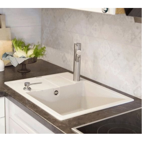 Мойка SCHOCK Optima 45D Cristalite 580х500 альпина