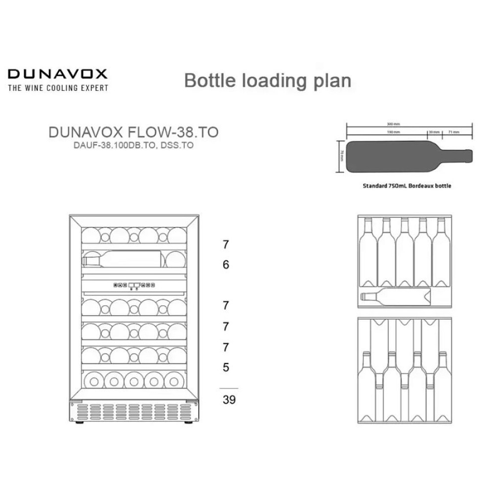 Винный холодильник Dunavox DAUF-38.100DSS