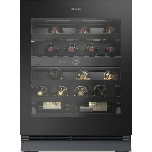 Винный холодильник Miele KWTUS 7096 E Обсидианово-черное стекло