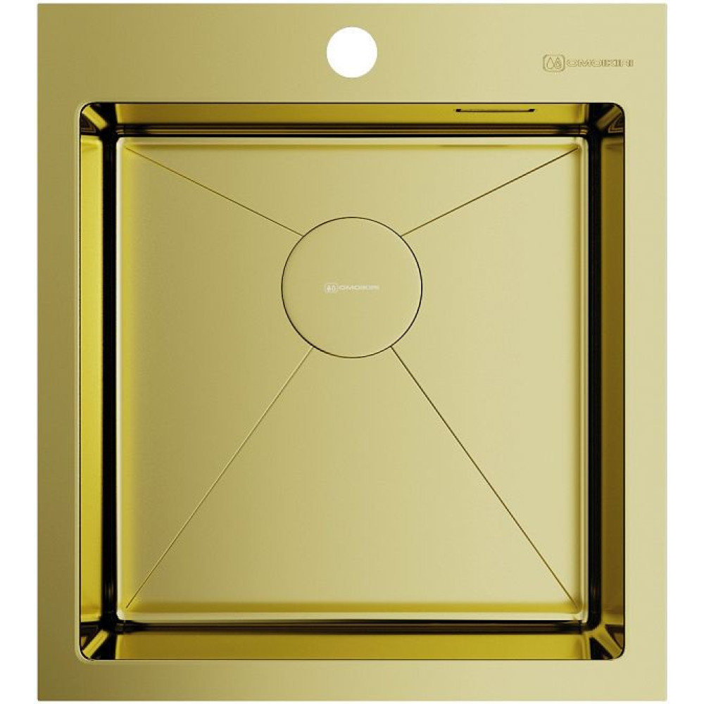 Мойка Akisame 46-LG нерж.сталь/светлое золото(арт.4973081)