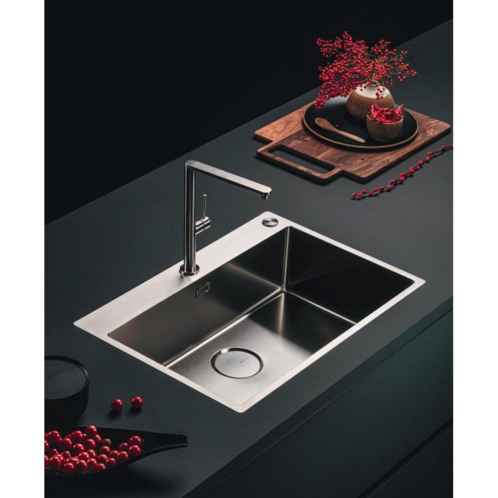 Мойка Falmec COMO 50 CM PVD GUN METAL (FLUSH/TOPMOUNT/UNDERMOUNT)