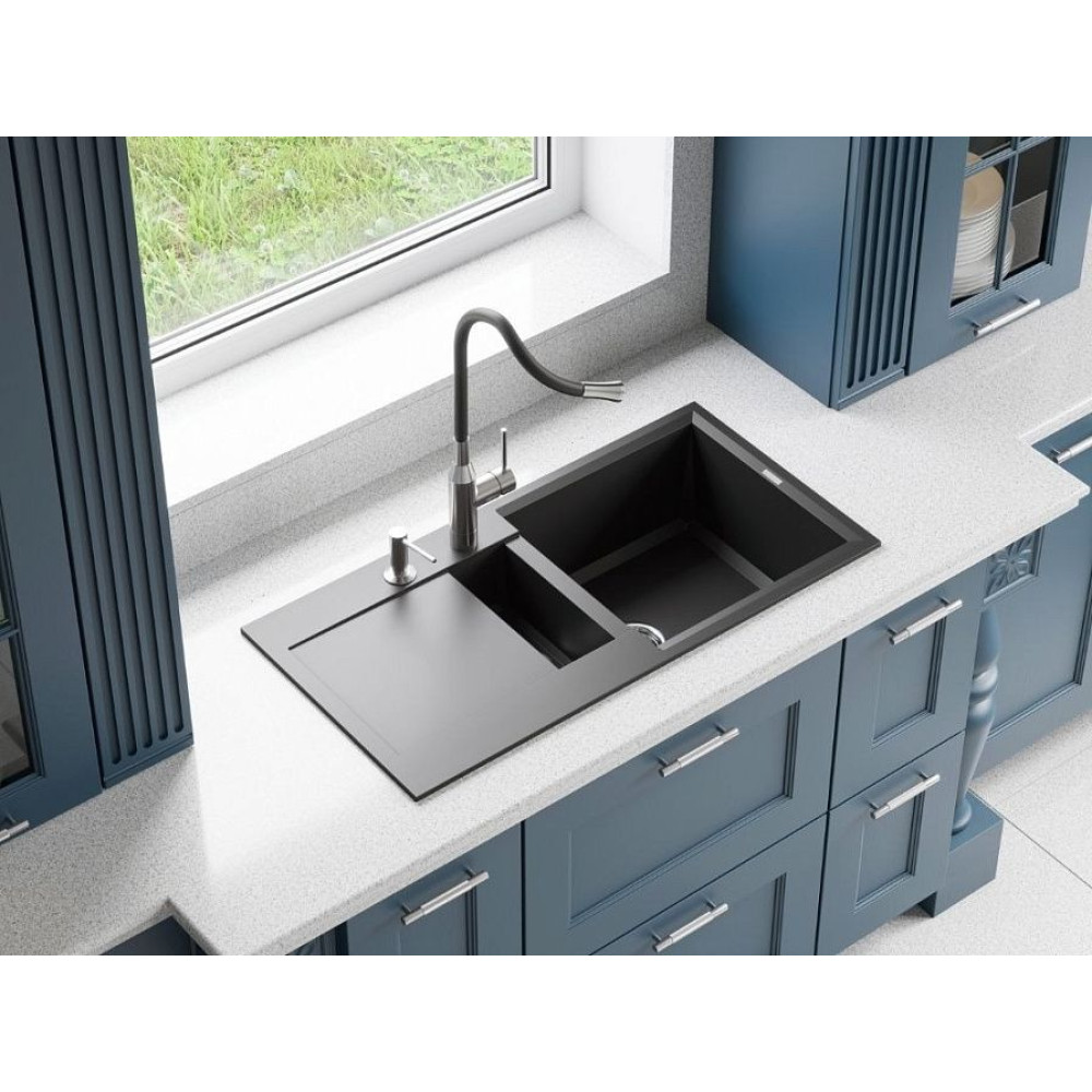 Кухонная мойка OMOIKIRI Sakaime 86-2-BL(арт.4993117)