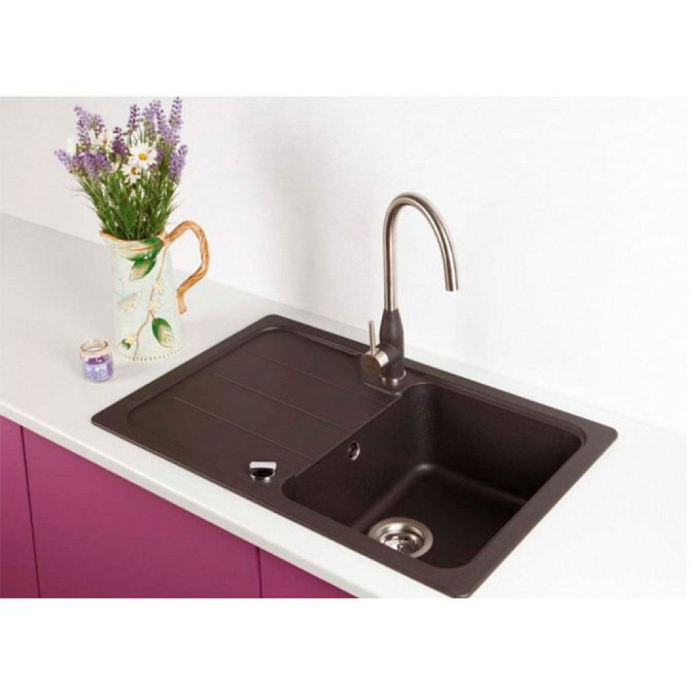 Смеситель SCHOCK Kavus, Cristalite сталь/оникс