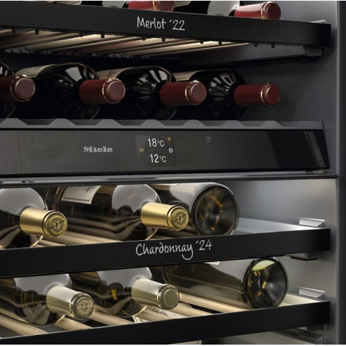 Винный холодильник Miele KWTUS 7196 E Обсидианово-черное стекло