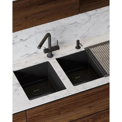 Кухонная мойка OMOIKIRI Taki 38-U/IF-GB нерж.сталь/графит