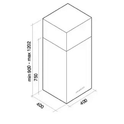 Вытяжка Falmec MIRA PLUS IS BLACK 40
