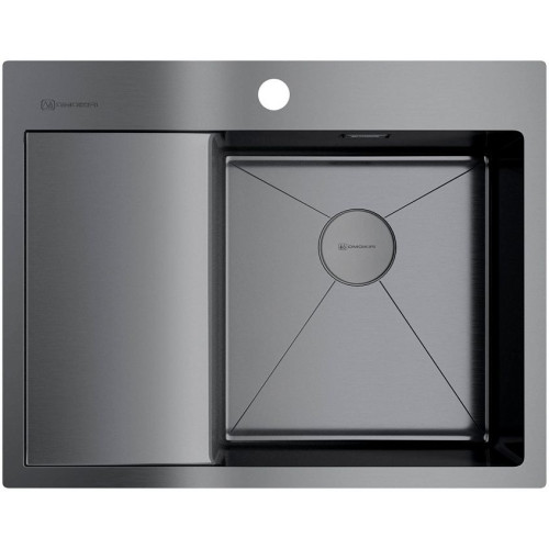 Мойка Akisame 65-GM-R нерж.сталь/вороненая сталь(арт.4973098)