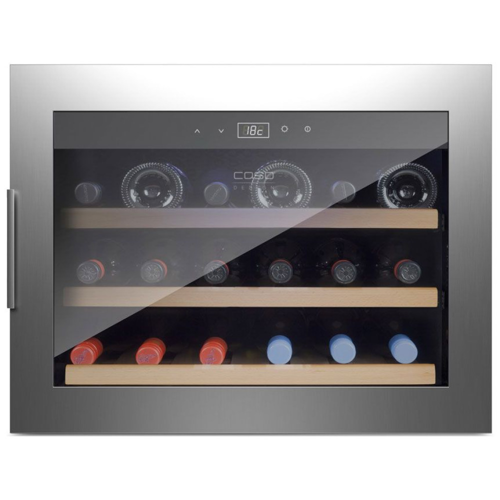 Встраиваемый винный шкаф CASO WineSafe 18 EB Inox