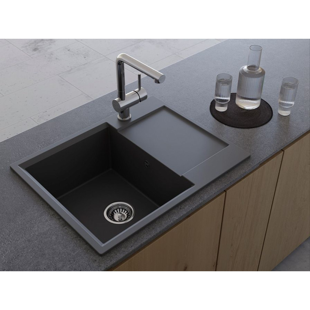 Мойка Omoikiri Daisen 65T-BL Tetogranit/черный(арт.4993519)