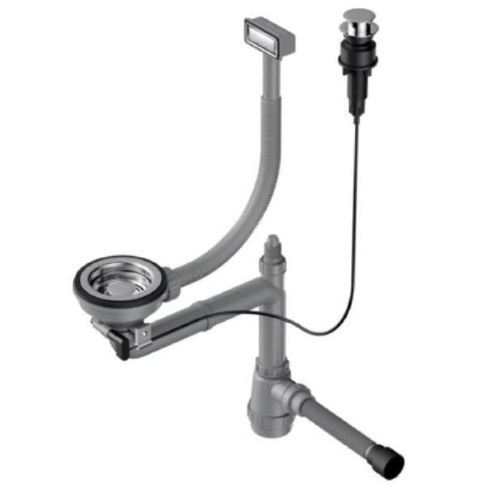 Арматура для одночашевых моек с клапаном-автомат WK-1-LG-A Omoikiri