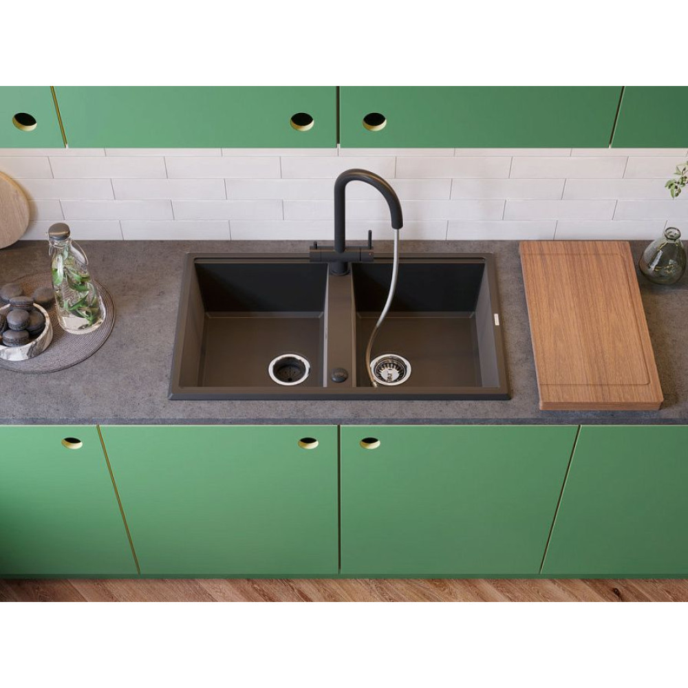 Кухонная мойка OMOIKIRI TEDORI 86-2-BL (арт. 4993924)