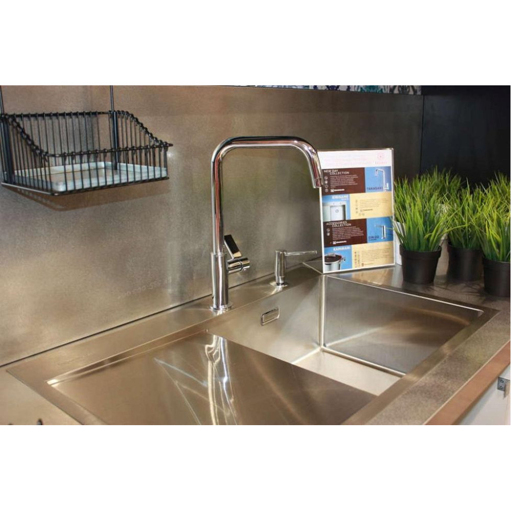 Мойка Akisame 78-LG-L нерж.сталь/светлое золото(арт.4973085)