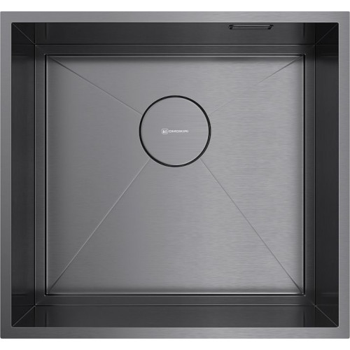 Кухонная мойка Omoikiri Kasen 48-26-INT-GM нерж.сталь/вороненая сталь(арт.4997058)